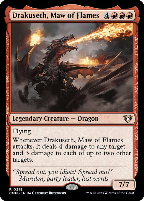 Drakuseth, Maw of Flames from Commander Masters
