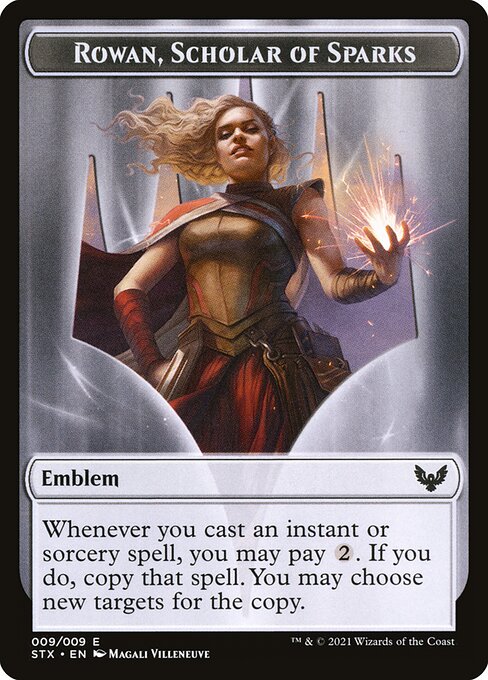 Rowan, Scholar of Sparks Emblem highlighted card art