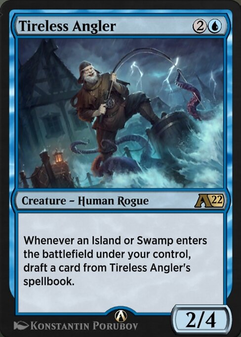 Tireless Angler highlighted card art