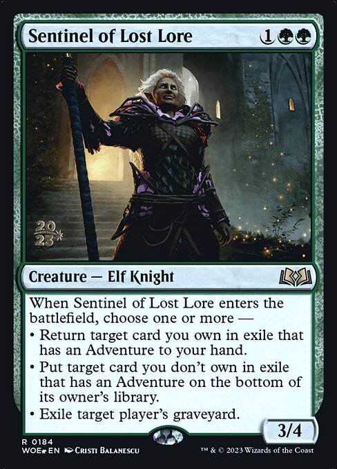 Sentinel of Lost Lore from Wilds of Eldraine Promos