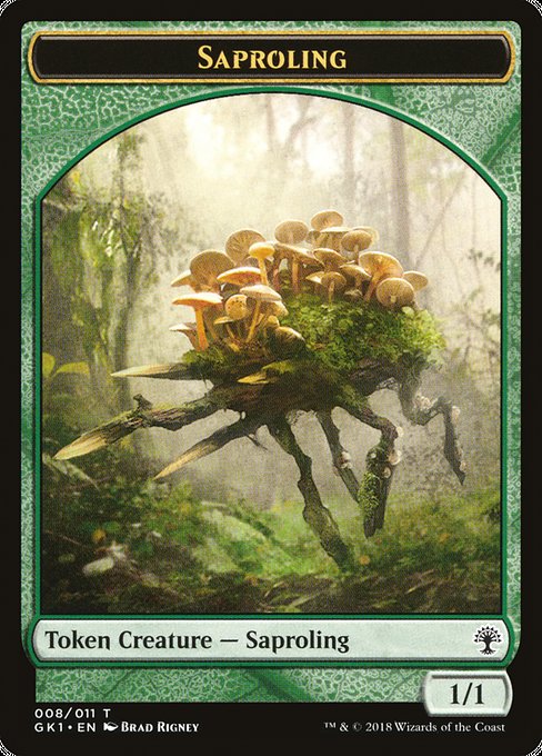 Saproling // Elf Knight highlighted card art