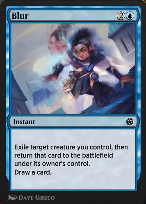 Blur highlighted card art