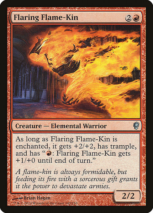 Flaring Flame-Kin highlighted card art