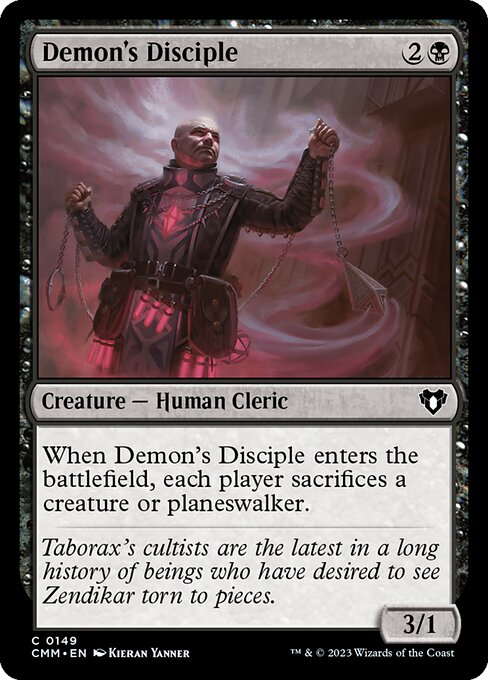 Demon's Disciple highlighted card art