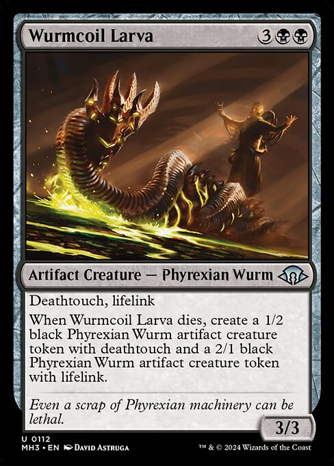 Wurmcoil Larva highlighted card art