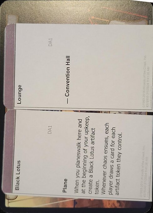 Black Lotus Lounge from Black Lotus Unknown Planechase