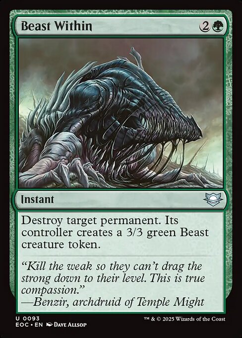 Beast Within from Edge of Eternities Commander