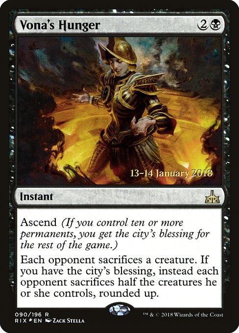 Vona's Hunger from Rivals of Ixalan Promos