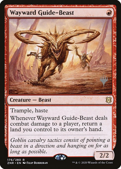 Wayward Guide-Beast from Zendikar Rising Promos