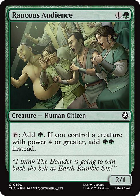 Raucous Audience highlighted card art