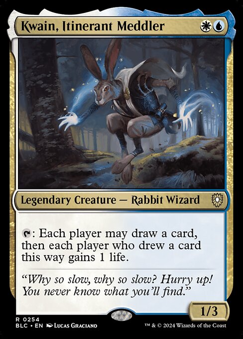 Kwain, Itinerant Meddler from Bloomburrow Commander