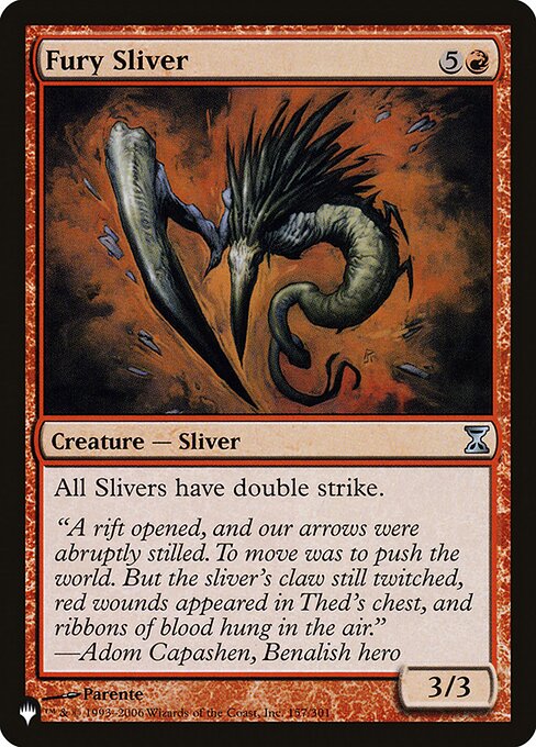 Fury Sliver highlighted card art