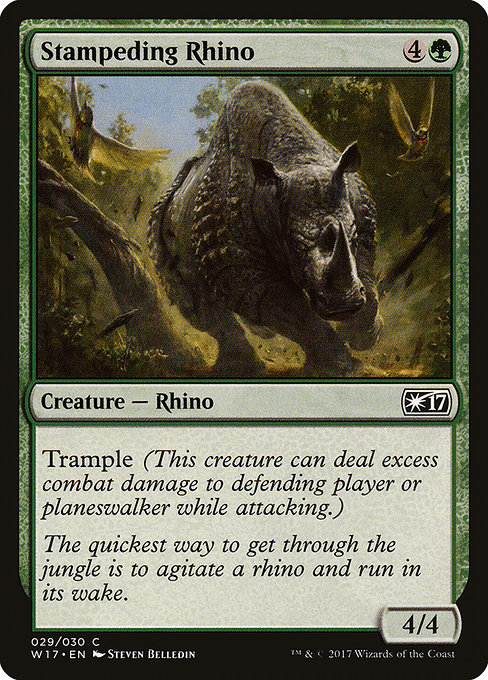 Stampeding Rhino highlighted card art