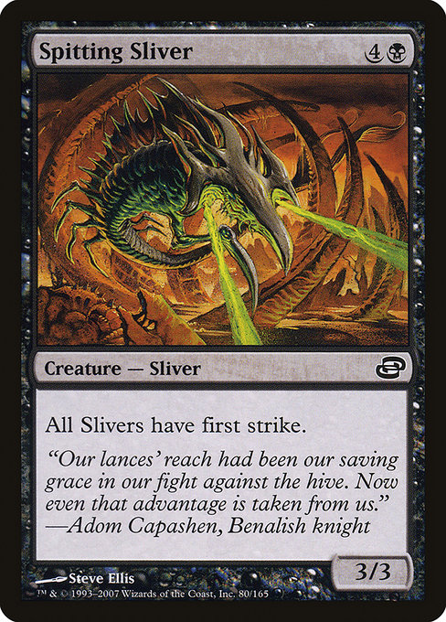 Spitting Sliver highlighted card art