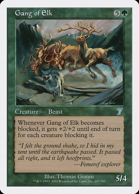 Gang of Elk from Seventh Edition