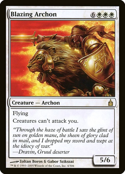 Blazing Archon from Ravnica: City of Guilds