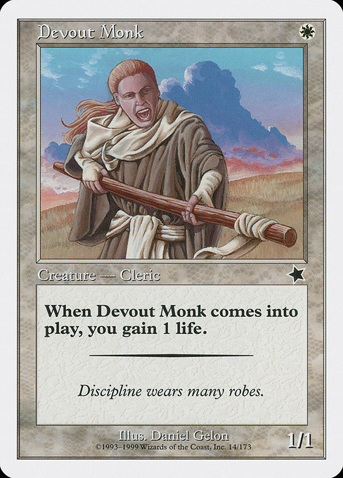 Devout Monk highlighted card art
