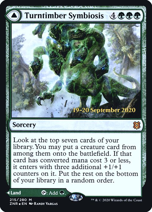 Turntimber Symbiosis // Turntimber, Serpentine Wood from Zendikar Rising Promos