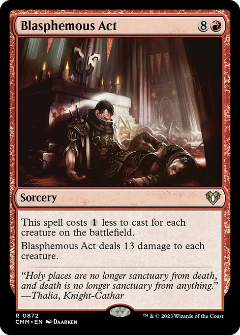 Blasphemous Act from Commander Masters