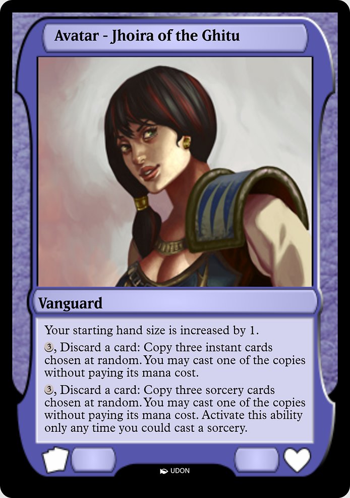 Jhoira of the Ghitu Avatar highlighted card art