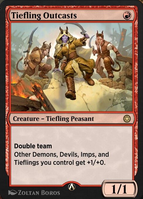 Tiefling Outcasts highlighted card art