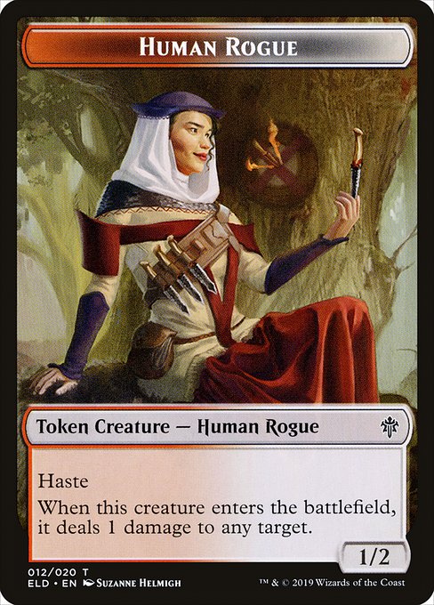 Human Rogue from Throne of Eldraine Tokens