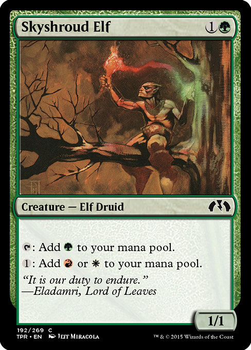 Skyshroud Elf highlighted card art