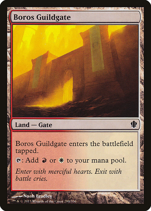 Boros Guildgate from Commander 2013