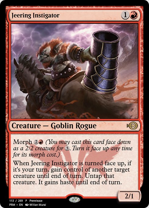 Jeering Instigator highlighted card art