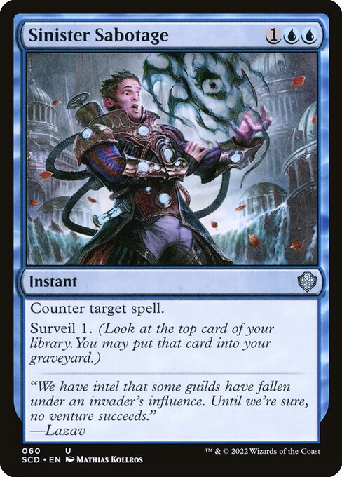 Sinister Sabotage from Starter Commander Decks