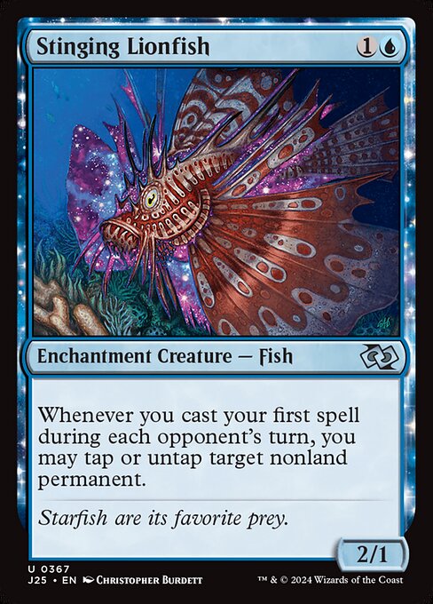 Stinging Lionfish highlighted card art
