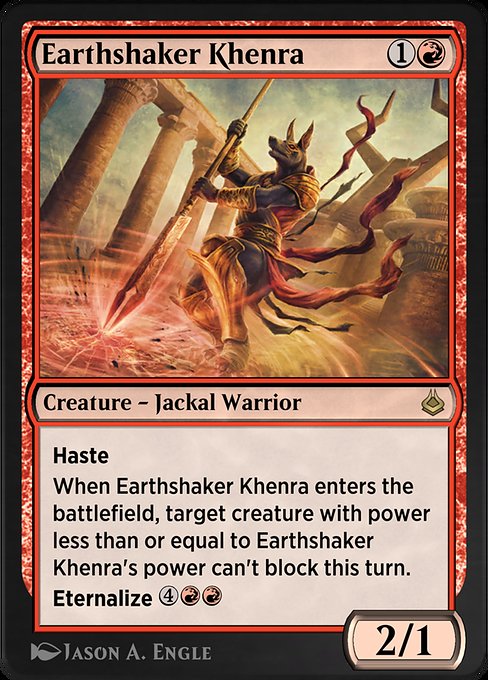 Earthshaker Khenra highlighted card art