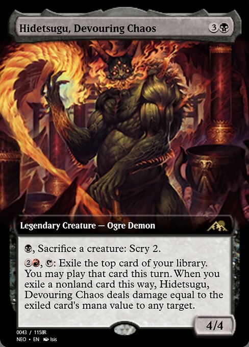 Hidetsugu, Devouring Chaos highlighted card art
