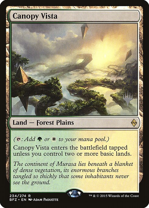 Canopy Vista from Battle for Zendikar Promos