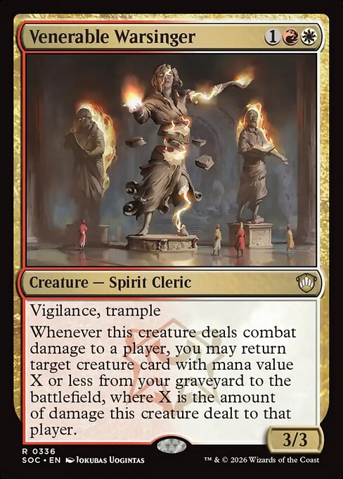 Venerable Warsinger from Secrets of Strixhaven Commander