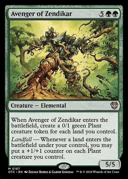 Avenger of Zendikar from Outlaws of Thunder Junction Commander