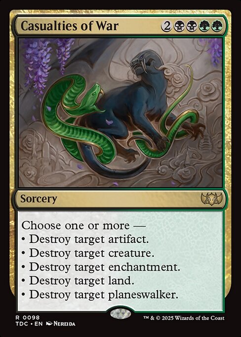 Casualties of War highlighted card art