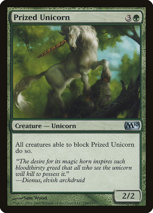 Prized Unicorn from Magic 2010