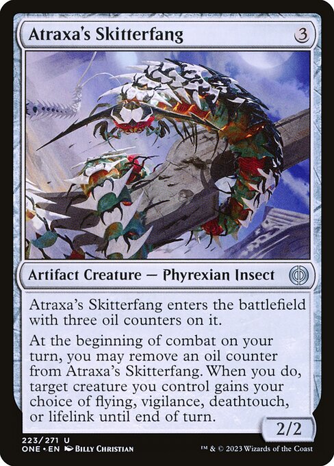 Atraxa's Skitterfang highlighted card art