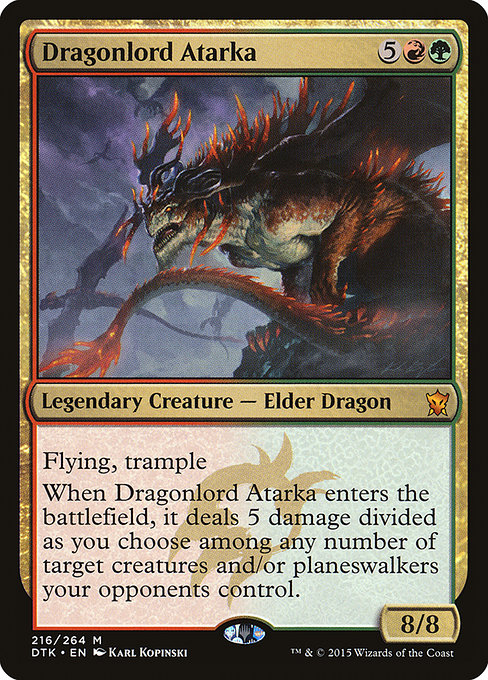 Dragonlord Atarka from Dragons of Tarkir
