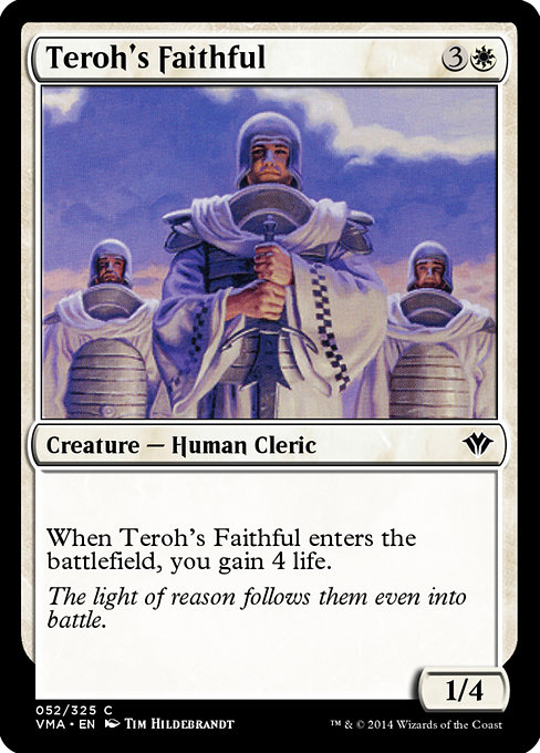Teroh's Faithful highlighted card art