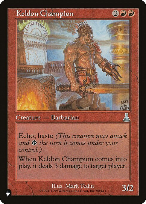 Keldon Champion highlighted card art