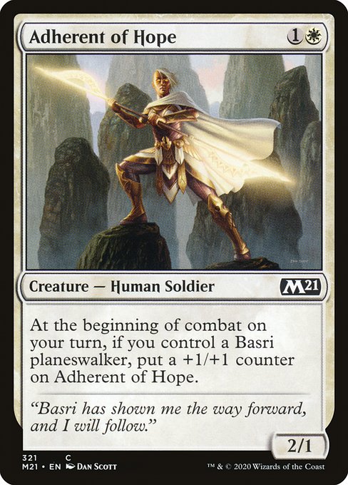 Adherent of Hope highlighted card art