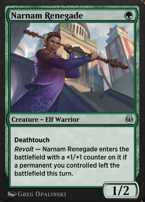 Narnam Renegade highlighted card art