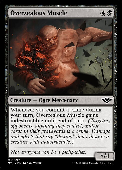 Overzealous Muscle highlighted card art