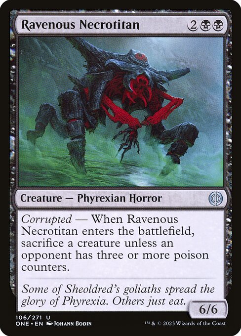 Ravenous Necrotitan highlighted card art
