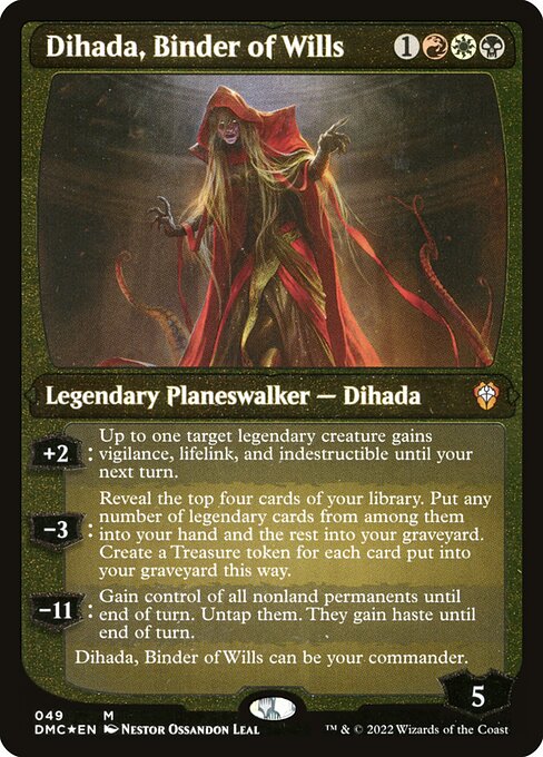 Dihada, Binder of Wills highlighted card art