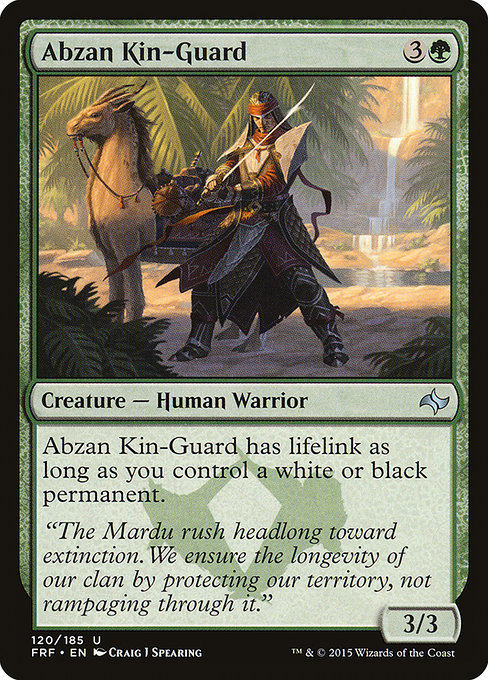 Abzan Kin-Guard highlighted card art