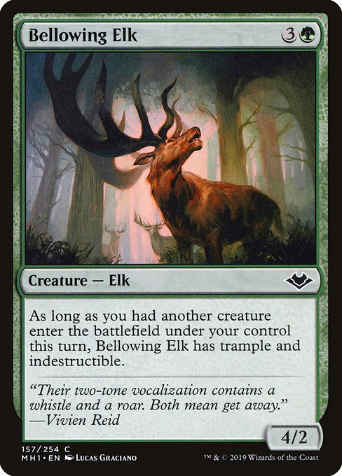 Bellowing Elk highlighted card art