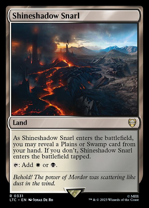 Shineshadow Snarl from Tales of Middle-earth Commander